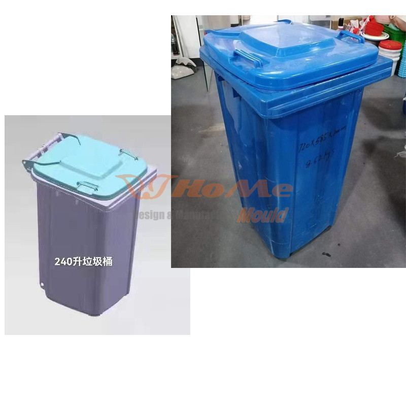 বড় শিল্প আবর্জনা বিন ছাঁচ